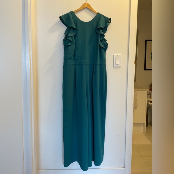 Turquoise Formal Jumpsuit - Picture 1 of 8